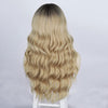 Ins Hot Brown Mixed Blonde Long Wavy Mini Lace Front Wigs - Effortless Glamor