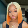 Ins Hot Ombre Blonde Pink Bob Mini Lace Wigs