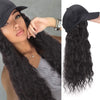 Long Wave Baseball Cap withWavy Women Wig Hats - Effortless Glamor