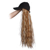 Long Wave Baseball Cap withWavy Women Wig Hats - Effortless Glamor