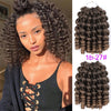 8inches Ombre Braiding Hair Jumpy Wand Curl Crochet Braids Synthetic Crochet Hair Extension for Black Women - Effortless Glamor