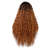 24inches Gradient Golden Curly Brazilian Mini Lace Front Wig 