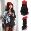 Medium Length Wavy And Straight Hair Beret Wigs - Effortless Glamor