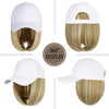 Ins Hot Baseball Cap with 14'' Hair Extensions Adjustable Wig - Effortless Glamor