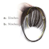 100% Human Hair Clip in Air Bangs - Effortless Glamor