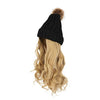 Knit Beanie Winter Hat with Removable Hair Hat Wig - Effortless Glamor