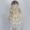 Ins Hot Brown Mixed Blonde Long Wavy Mini Lace Front Wigs - Effortless Glamor