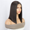 Ins Hot Dark Brown Short Bob Mini Lace Front Wigs For Daily Use