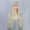 Ins Hot Long Curly Mini Lace Front Blonde Wigs - Effortless Glamor