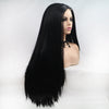 2021 Black Hot Straight Mini Lace Front Wigs - Effortless Glamor