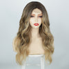 Ins Hot Long Curly Mini Lace Front Mixed Blonde Wigs - Effortless Glamor