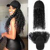 Ins Hot Baseball Cap with20 Hair Extensions Adjustable Wig Hat Attached African Kinky Curly Hairpiece - Effortless Glamor