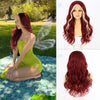 Women's Long Curly Hair In The Middle Part Of The Big Wave Of Gray And Gold Mixed Color Pick Dye Wig