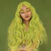 Grass Green Handmade Synthetic Lace Front Wigs Cosplay Party Use