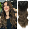 4pcs/set Long Wavy Hair Extensions Clip In Hair Extensions - Effortless Glamor