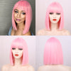 16 Colors ShortBob Wigs with Bangs - Effortless Glamor