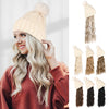 WigyyIns Hot Hat Hair Extension Long Wavy Curly White Hat Wig - Effortless Glamor