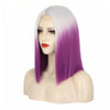 Ins Hot Ombre GreenBob Mini Lace Wigs - Effortless Glamor