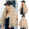 Long Wave Baseball Cap withWavy Women Wig Hats - Effortless Glamor