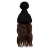 WigyyIns Hot Women Beanie Hat with Hair - Effortless Glamor