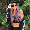 Wigyy Black Baseball Cap with Wavy Hair Wig - Effortless Glamor