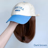 Pink Baseball Cap Hat Wigs - Effortless Glamor