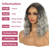 Ins HotShort Ombre Brown Bob Mini Lace Wigs - Effortless Glamor