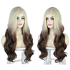 Wigyy Women's Long Wavy And Wavy Mini Lace Gradient Color Wig