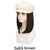 Synthetic 19.5-Inch White Newsboy Cap Wig Suitable For Daily Use - Effortless Glamor