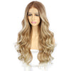 Women's Medium Parted Long Hair With Big Wavy Curls Before Lace