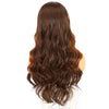 Women's Long Curly Hair In The Middle Part Of The Big Wave Of Gray And Gold Mixed Color Pick Dye Wig