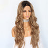 Women's Medium Parted Medium Length Hair With Big Wavy Curls For Everyday Use