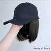 Pink Baseball Cap Hat Wigs - Effortless Glamor