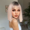 16 Colors ShortBob Wigs with Bangs - Effortless Glamor