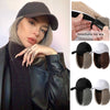 Black And White Baseball Cap Wig - Effortless Glamor