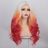 Ins Hot Long Curly Mini Lace Front Colorful Wigs - Effortless Glamor