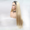 2021 Blonde Straight Mini Lace Front Wigs - Effortless Glamor