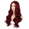 Ins Hot Long Curly Mini Lace Front Red Wigs - Effortless Glamor