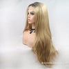 2021 Gold Blonde Straight Mini Lace Front Wigs - Effortless Glamor