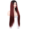 Hot Brazilian Long Straight Hair Mini Lace Front Wigs - Effortless Glamor