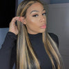 Mixed Color Straight Hot Mini Lace Front Wig - Effortless Glamor