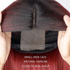 Women' s Red Straight Hot Mini Lace Front Wig - Effortless Glamor