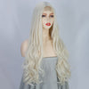 Ins Hot Long Curly Mini Lace Front Blonde Wigs - Effortless Glamor