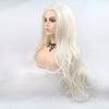 2021 Creamy White Wave Mini Lace Front Wigs - Effortless Glamor