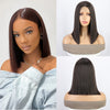 Ins Hot Dark Brown Short Bob Mini Lace Front Wigs For Daily Use