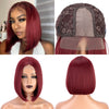 Ins Hot 12inch Short Straight Bob White Small Lace Wigs - Effortless Glamor