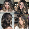 Ins HotShort Ombre Brown Bob Mini Lace Wigs - Effortless Glamor