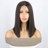 Ins Hot Dark Brown Short Bob Mini Lace Front Wigs For Daily Use