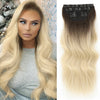 4pcs/set Long Wavy Hair Extensions Clip In Hair Extensions - Effortless Glamor