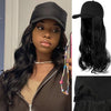 Ins Hot24" Long Curly Wavy Hairpiece Adjustable Baseball Cap Attached Natural Wig for Women Girls Bleach Blonde - Effortless Glamor